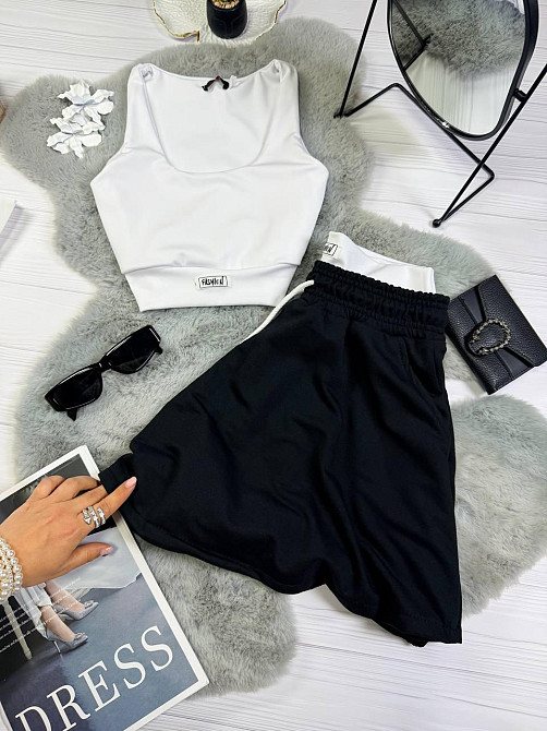 Женский стильный повседневный летний костюм двунитка,турический эластичный микродайвинг Одесса - изображение 1