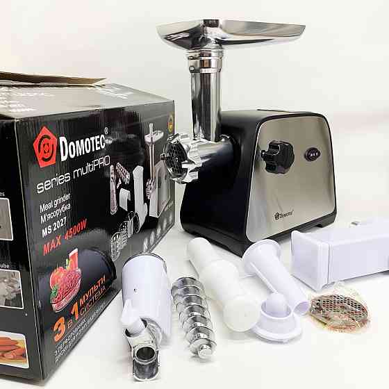 Мясорубка 3в1 мясорубка для дома Domotec MS-2027 4500Вт, Электрические мясорубки кухонные QI-41 Львов