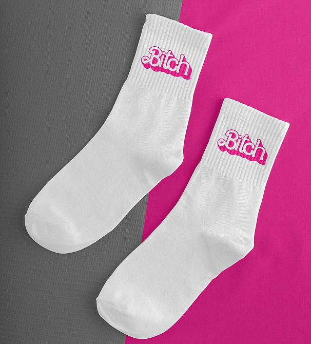 Шкарпетки бавовняні  "Bitch" Чернівці - фото 1