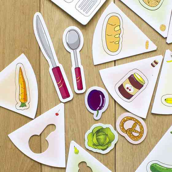 Навчальні пазли. Вивчаємо продукти харчування. Iq-club для малюків (у) 13203003 Вінниця