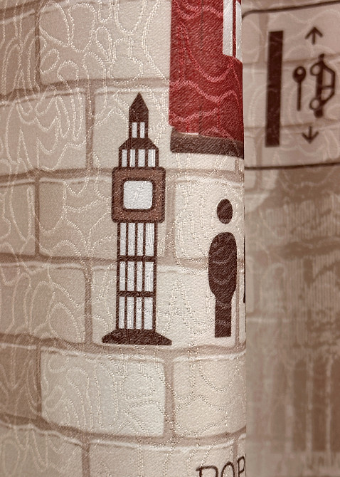 Комплект готових штор VR-Textil Фотоштори Лондон № 914ш Різнобарвний 100х270 см 2 шт (31-454) Київ - фото 8