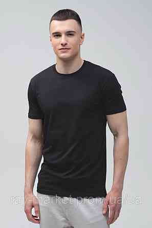 Футболка базова Ray Premium Fit чоловіча чорна (U0102-Black) L Київ
