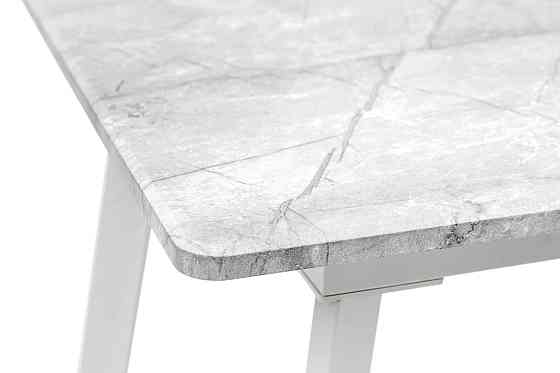 Стіл Етна 120(+40)*75 білий метал/базальт Київ