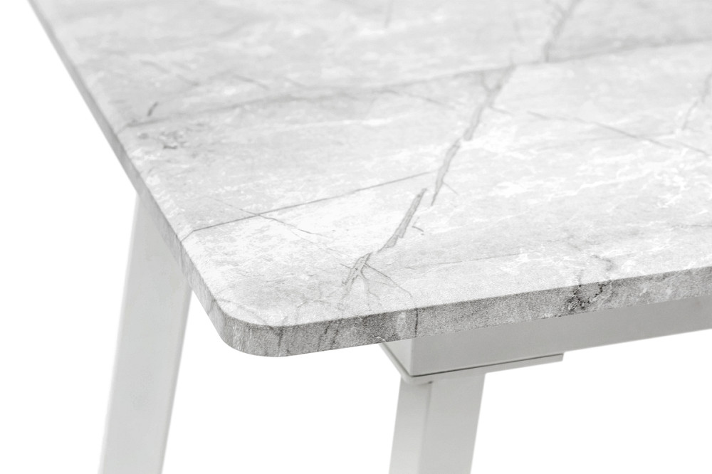 Стіл Етна 120(+40)*75 білий метал/базальт Київ - фото 4