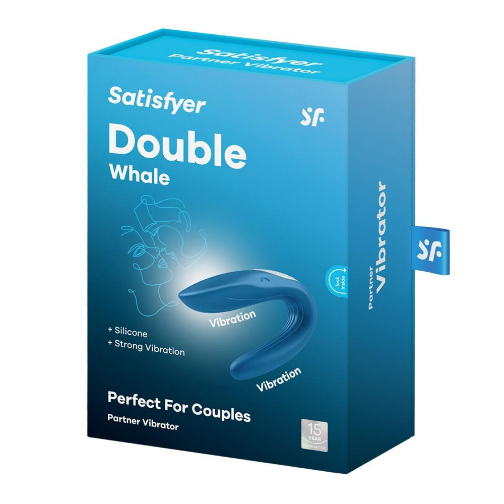 Вибратор для пар Satisfyer Double Whale с двумя моторчиками Sex Aura Киев - изображение 6