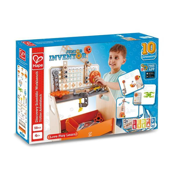 Конструктор Hape Junior Inventor Науковий верстак настільний 58 деталей (E3028) Харків - фото 10