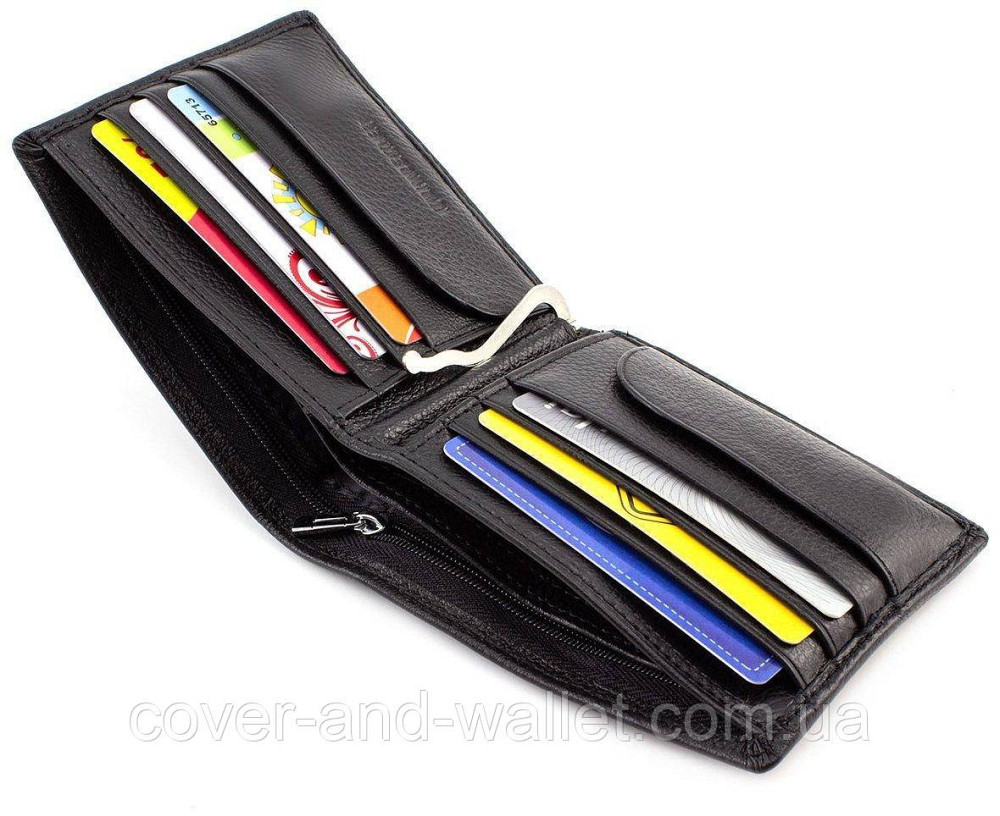 Чоловічий шкіряний гаманець на магнітах з затиском ST 3 Київ - фото 1