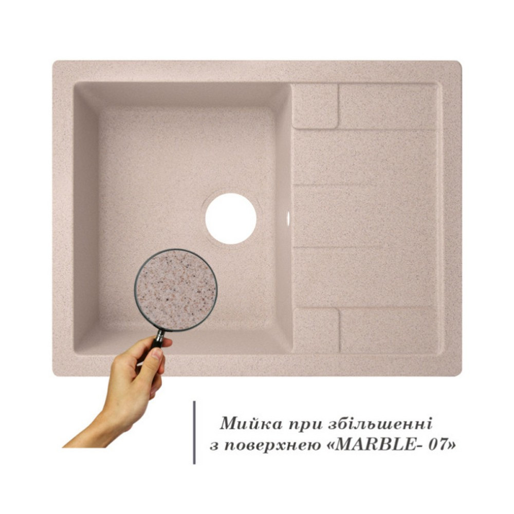 Кухонна мийка Lidz 650x500/200 MAR-07 (LIDZMAR07650500200) Київ - фото 3