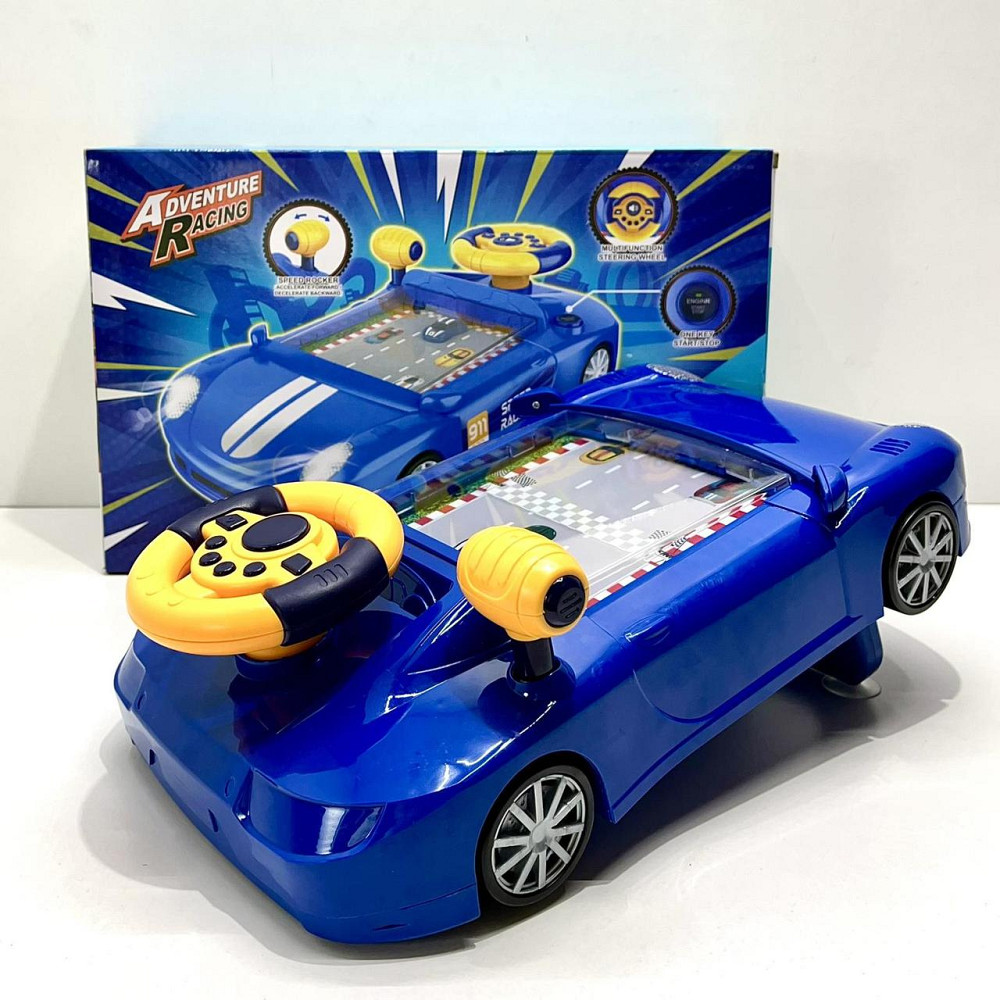 Автотренажер іграшка підсвічування мелодії регулювання гучності рухома стрічка USB-кабель Синій (HW 130) Чернігів - фото 3