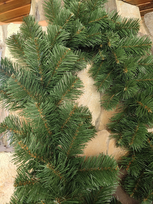 Гирлянда хвойная искусственная «Карпатская» 2.7 м декоративная елочная ветка Киев - изображение 8