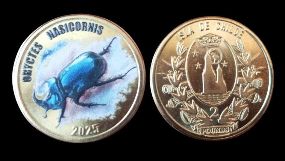 Острів де ЧІЛІ 2 фунта 2025 жук Полтава - изображение 1