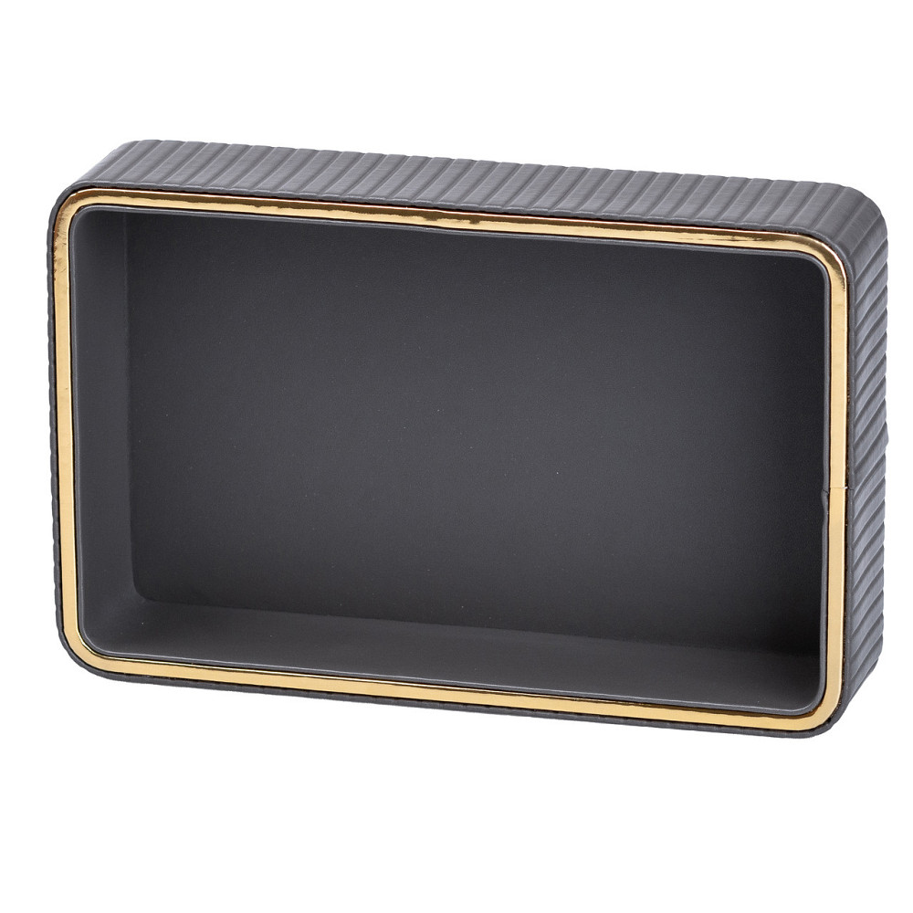 Серветниця на стіл з еко-шкіри 25 х 15.5 х 5 см Сірий HP9900G Коломия - фото 5