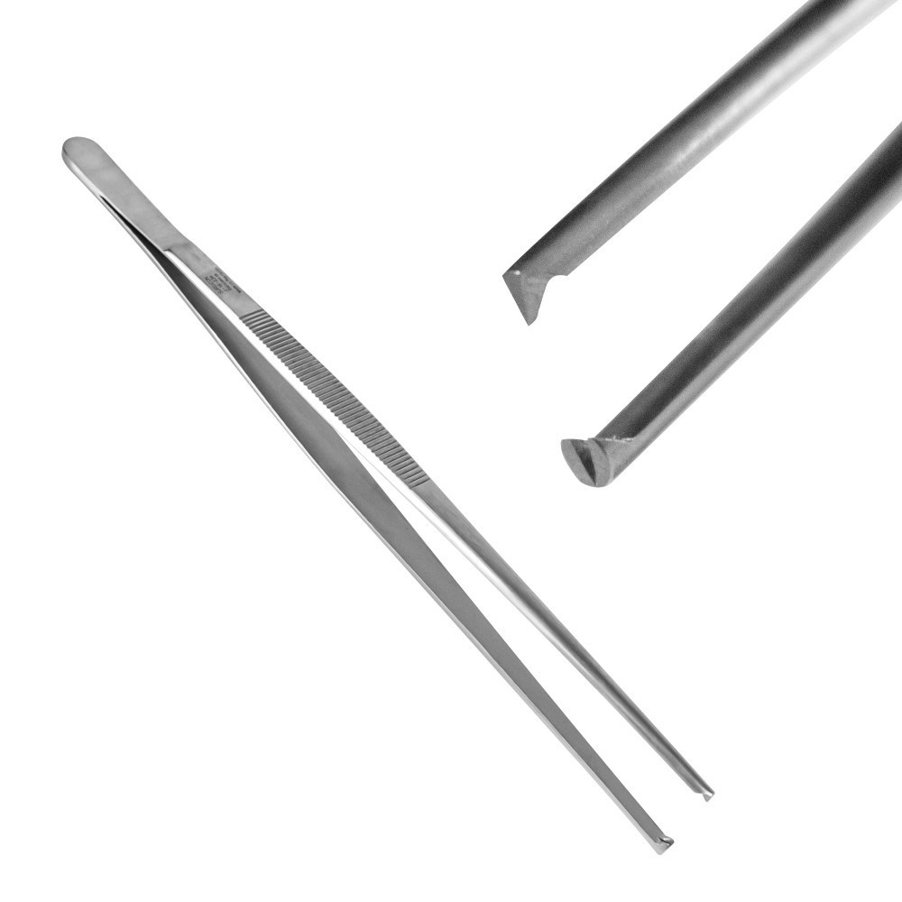 Пинцет хирургический 1:2 зубый 23 см J-16-234 Днепр - изображение 1