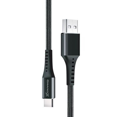 Дата кабель USB 2.0 AM to Type-C 1.2m Black Grand-X (FC-12B) Винница - изображение 1
