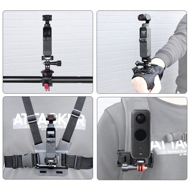 Адаптер на резьбе 1/4 с креплением для экшн-камер Insta360 алюминиевый AC Prof GP99A Киев - изображение 5