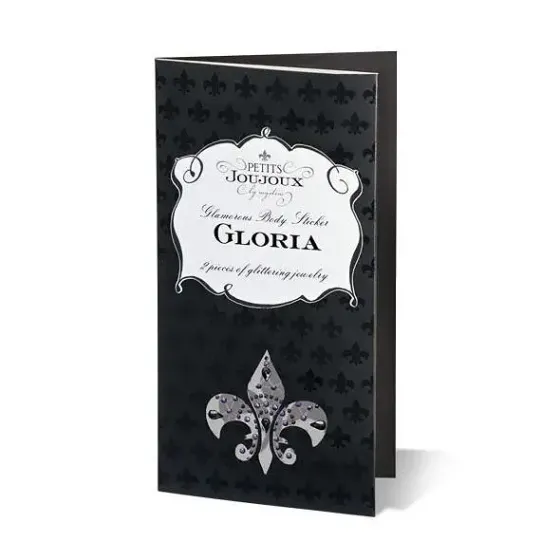 Пестіс з кристалів Petits Joujoux Gloria set of 2 - Black/Red, прикраса на груди Львов