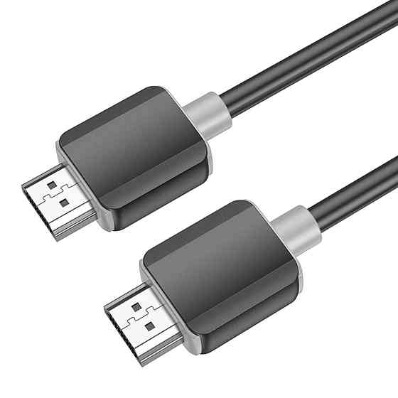Кабель для відео відеокабель HOCO US08 HDTV 2.0 male-to-male 4K HD data cable Black 6931474799401 Одеса
