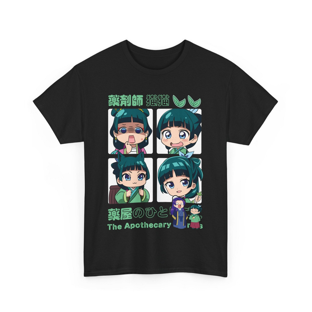 Футболка для хлопчика з аніме принтом Маомао Апотхекарй Діаріес Ессентіал оверсайз (зріст від 165 до 180) Чорний AnimeJ0201m Дніпро - фото 4