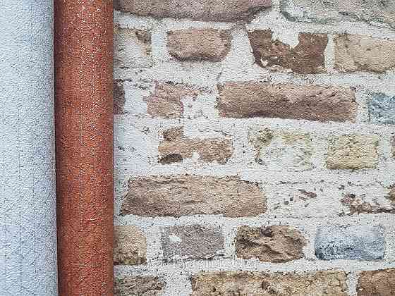 Обои виниловые на флизелине AS creation The Bos 0.53х10 под кирпич бежевые коричневые серые Киев