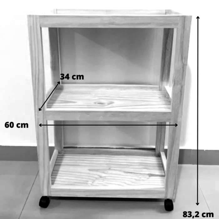 Этажерка для ванной на колёсиках 