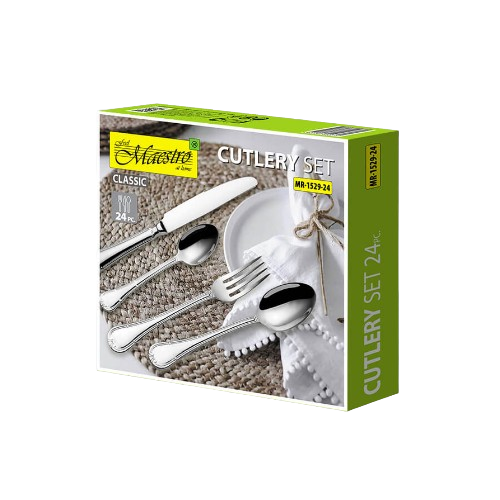 Набір столових приборів 24 предмети золотий MR-1529-24 Maestro Житомир
