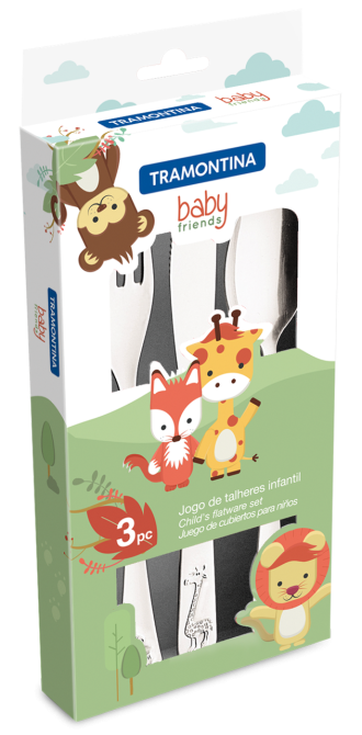 Дитячий набір столових приборів Tramontina Baby, 3 предмети (507248) Київ - фото 9