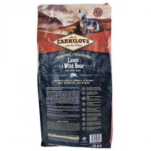 Корм сухой Carnilove Adult Lamb and Wild Boar для взрослых собак всех пород с ягнятиной и диким кабаном 12 кг Киев - изображение 4