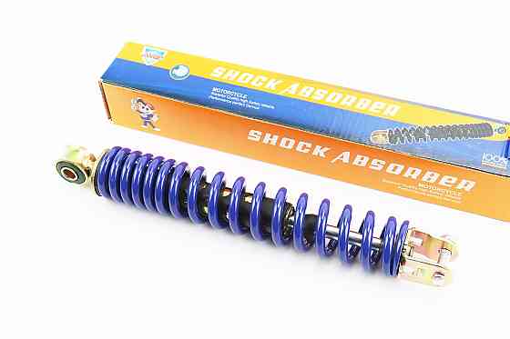 Амортизатор задній GY6/Honda - 290мм*d43мм (втулка 10мм / вилка 8мм), синій Киев
