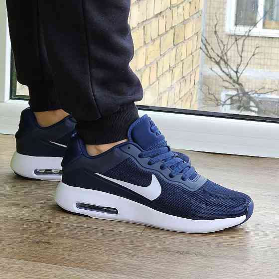 Мужские Кроссовки Nike 90 Синие Найк с Амортизацией Тканевые Летние Сеточка (размеры: 41,42,43,44,45) - 535-4 Днепр