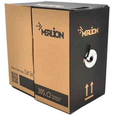 Кабель сетевой Merlion UTP 500м КНП (2*2*0.5) 2p 24 AWG [СCA] внешний (09844) Винница