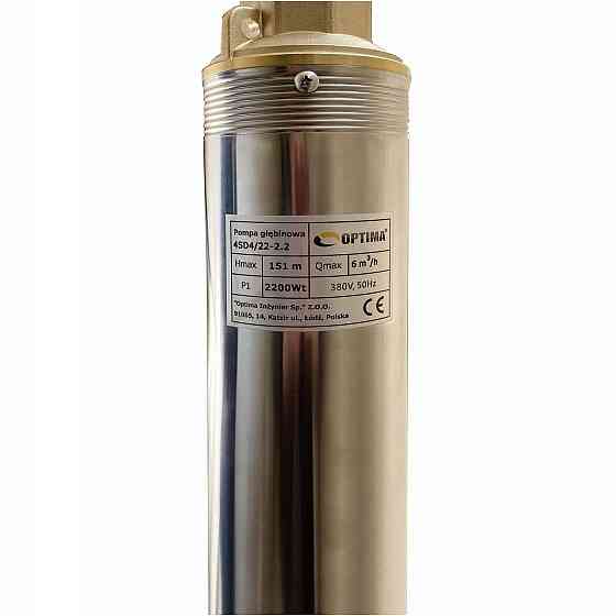 Насос свердловинний з підв. стійк. до піску OPTIMA 4SD 4/22 2,2 кВт 151м 3-фазний ( 1 частина ) (000015592) Київ