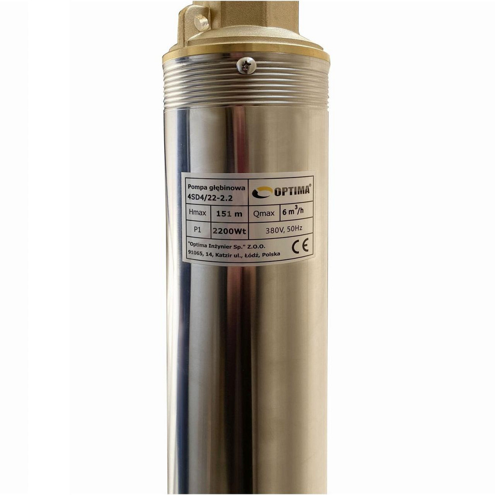 Насос свердловинний з підв. стійк. до піску OPTIMA 4SD 4/22 2,2 кВт 151м 3-фазний ( 1 частина ) (000015592) Київ - фото 3