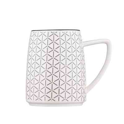 Чашка Ardesto Lamberto, 360мл, порцеляна, біло-сірий (AR3052) Винница