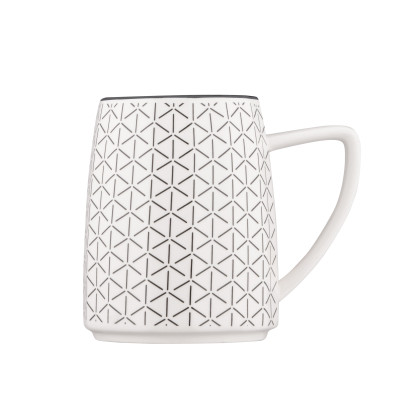 Чашка Ardesto Lamberto, 360мл, порцеляна, біло-сірий (AR3052) Винница - изображение 3