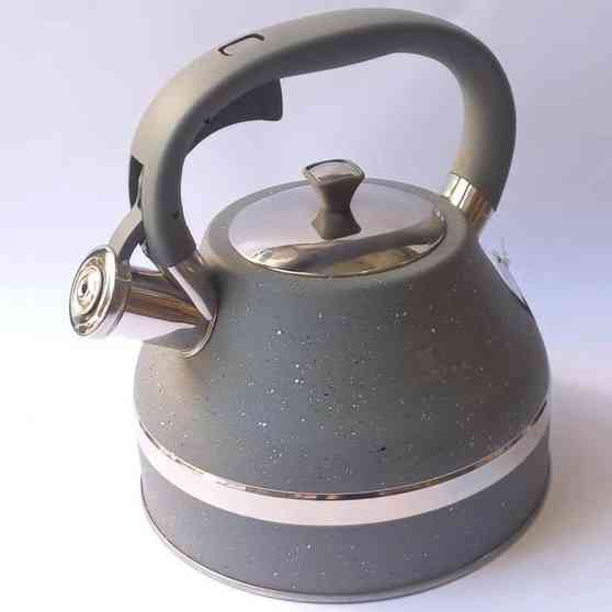 Чайник со свистком Edenberg EB-8856 с мраморным покрытием и турбо индукционным капсульным дном 3л Gray AV-36 Львов