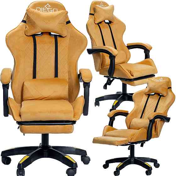 Крісло геймерське DIEGO ALCANTARA PRO Sandy Київ