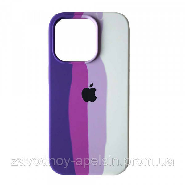 Iphone 14 Plus Чохол мікрофібра Веселка Rainbow Одеса - фото 1