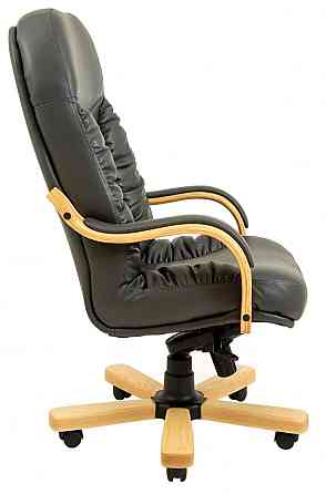 Офісне Крісло Керівника Richman Buford Fly 2230 Wood Lux Beech М2 AnyFix Чорний Київ