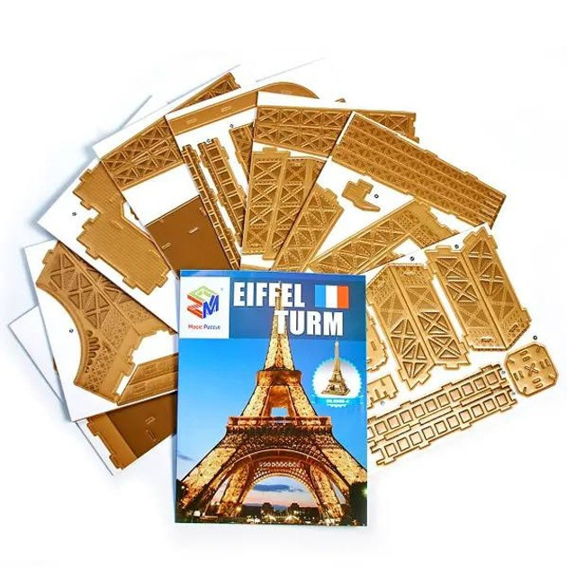 Пазлы 3D Эйфелева башня трехмерный конструктор-головоломка для детей и взрослых Magic Puzzle 78x35.2x38.2 см Каменец-Подольский - изображение 4