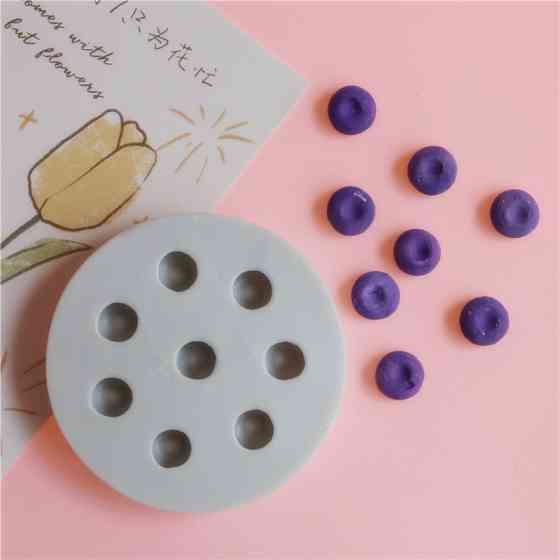 Молд силиконовый Голубика 75 мм серый Киев