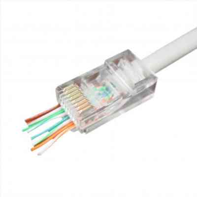 Конектор Cablexpert RJ45 cat.5e UTP 8P8C (сквозное отв., позолоч. конт.) 50 шт (LC-PTU-01/50) Вінниця
