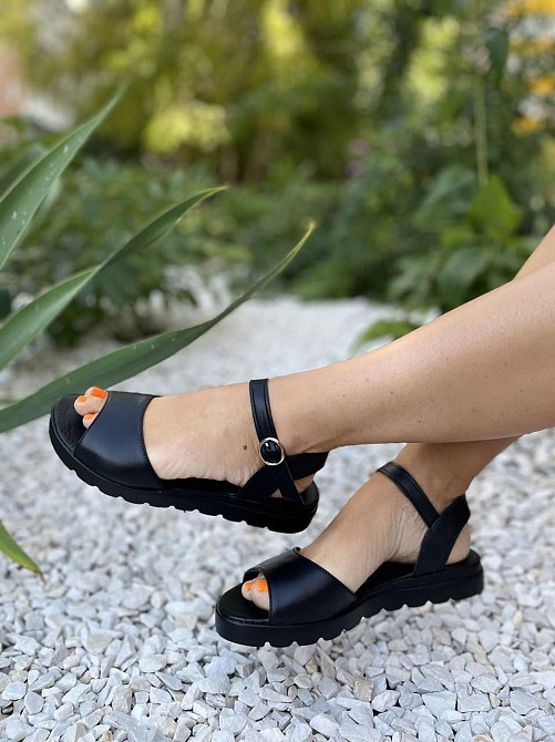 Mermaid Босоніжки жіночі Mermaid 20-1 чорні (літо, шкіра натуральна) (978) Коломыя - изображение 10