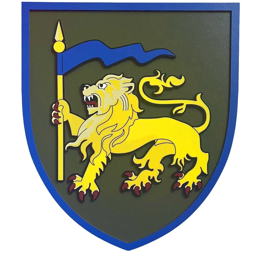 Настінний герб 60 ОМБр 292*334 мм Запоріжжя - фото 1