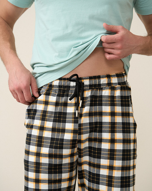 Чоловічий комплект для дому та відпочинку з шортами в карту — Excellent Tom John M Київ - фото 3