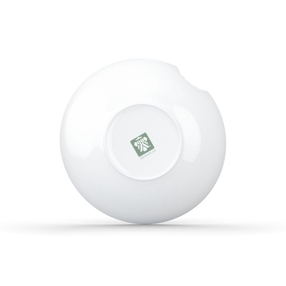 Набор надкусанных мелких тарелок Tassen 2 штуки (18 см) фарфор Белый Киев - изображение 4