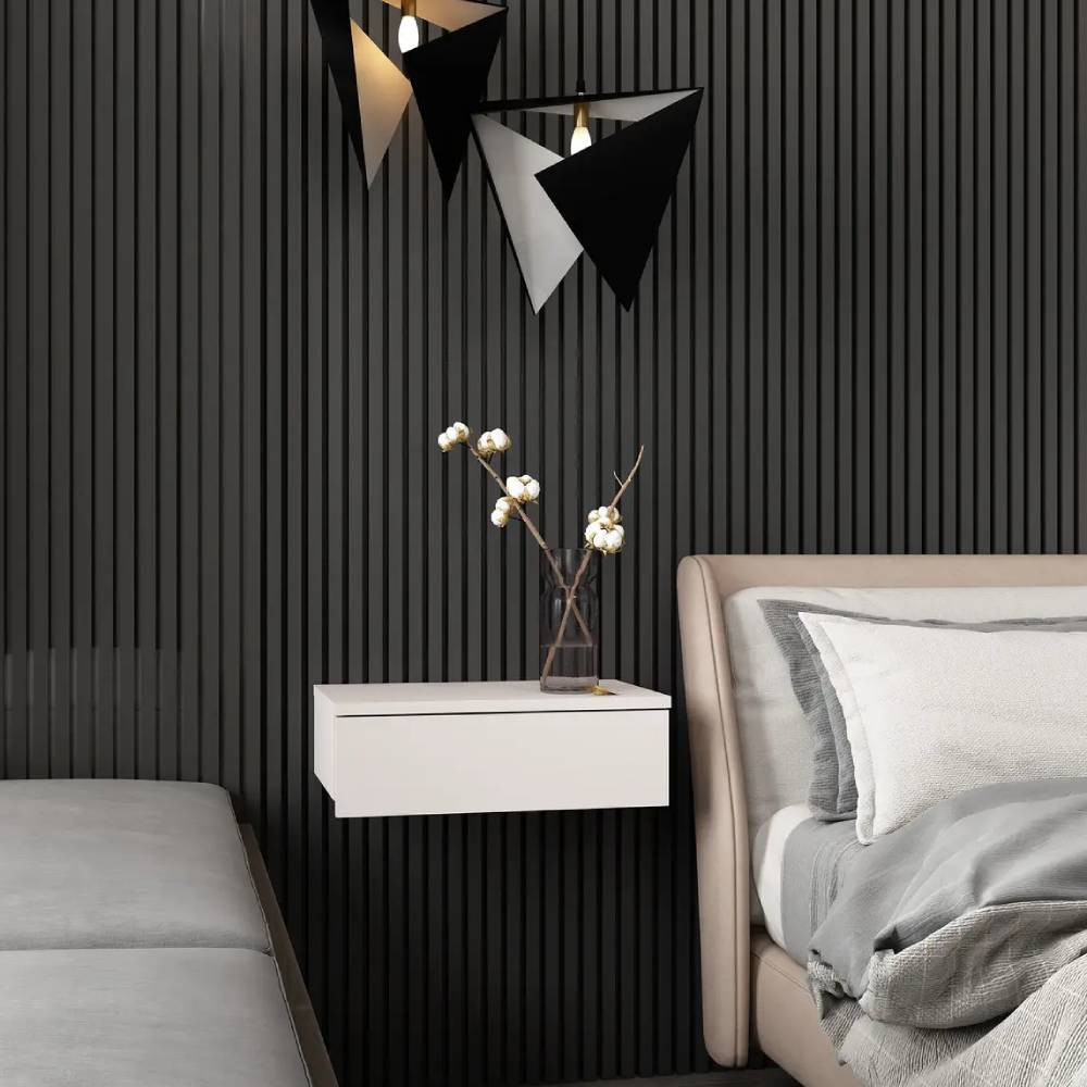 Приліжкова тумба Doros Левія Білий 1Ш 46х31х15 см DRS-011640 Львів - фото 1