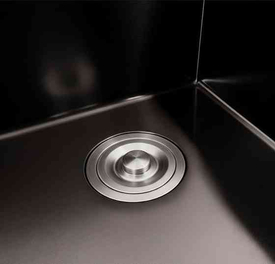 Кухонна мийка 50*50 PVD чорна Valeso Handmade (товщина 3,0/1.5) Коломыя