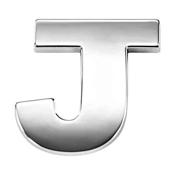 Наклейка 2 см Літера J Київ