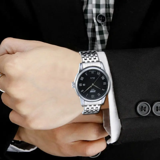 Чоловічий наручний годинник Skmei 9058 Сріблястий Вінниця