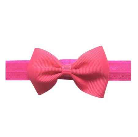 Дитяча малинова повязочка на голову - розмір універсальний (на резинці), бант 6см Київ